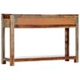 Voir la diapositive 4 : VIDAXL Table console avec 3 tiroirs 120x30x75 cm Bois massif