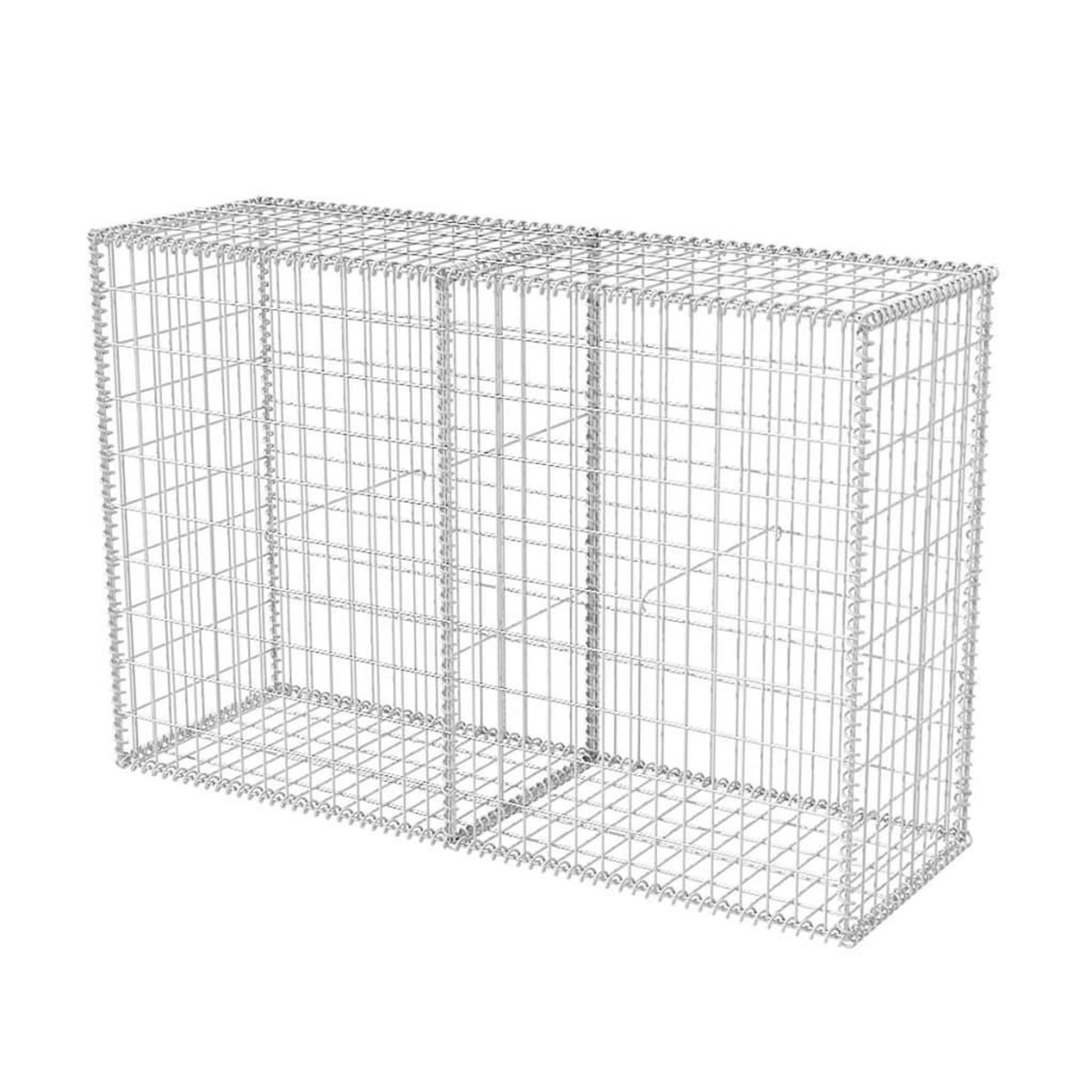 Voir la diapositive 2 : VIDAXL Panier de gabion Acier galvanise 150x50x100 cm
