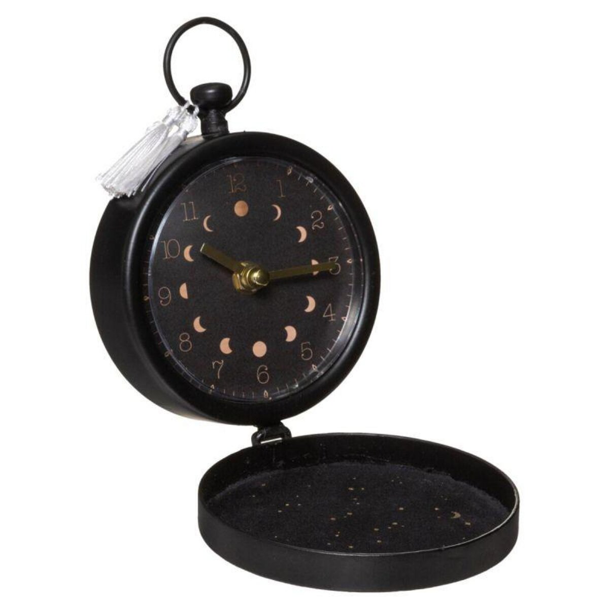  Horloge à Poser Design  Gypsy  17cm Noir