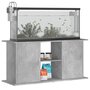 Voir la diapositive 3 : VIDAXL Support pour aquarium gris béton 121x41x58 cm bois d ingénierie