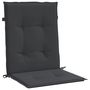 Voir la diapositive 5 : VIDAXL Coussins de chaise de jardin a dossier bas lot de 2 noir