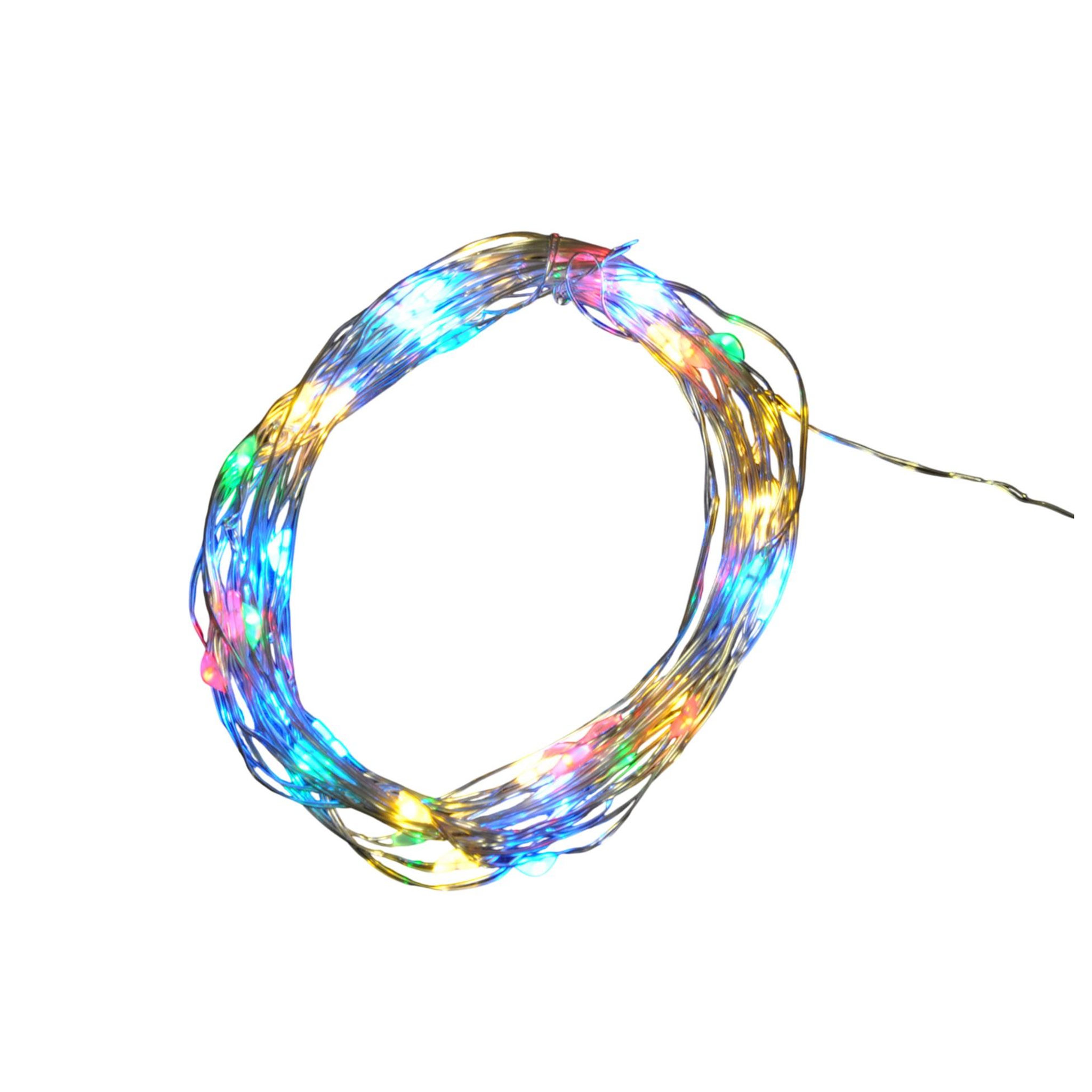 Eden Guirlande lumineuse intérieure fil de cuivre 20 mini led multicolores