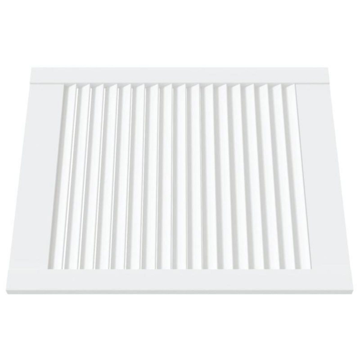 VIDAXL Portes d armoire à persiennes 4pcs blanc 61,5x49,4cm pin massif