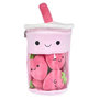 Voir la diapositive 1 : Paris Prix Peluche Enfant Bubble Tea Fraise  Kawaii  27cm Rose