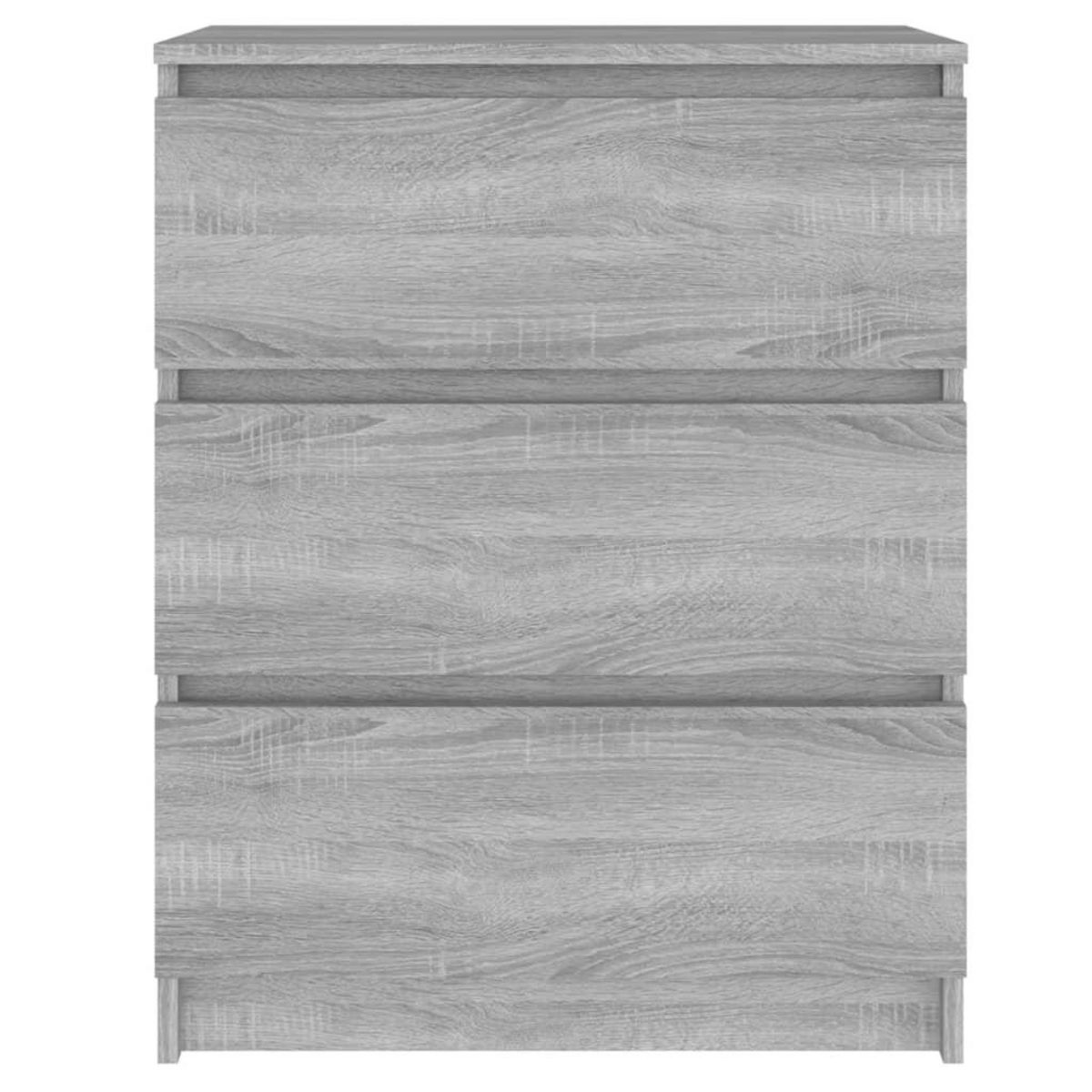 VIDAXL Buffet Sonoma gris 60x35x76 cm Bois d'ingenierie