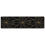 Voir la diapositive 2 : VIDAXL Tapis lavable noir et dore 80x300 cm antiderapant