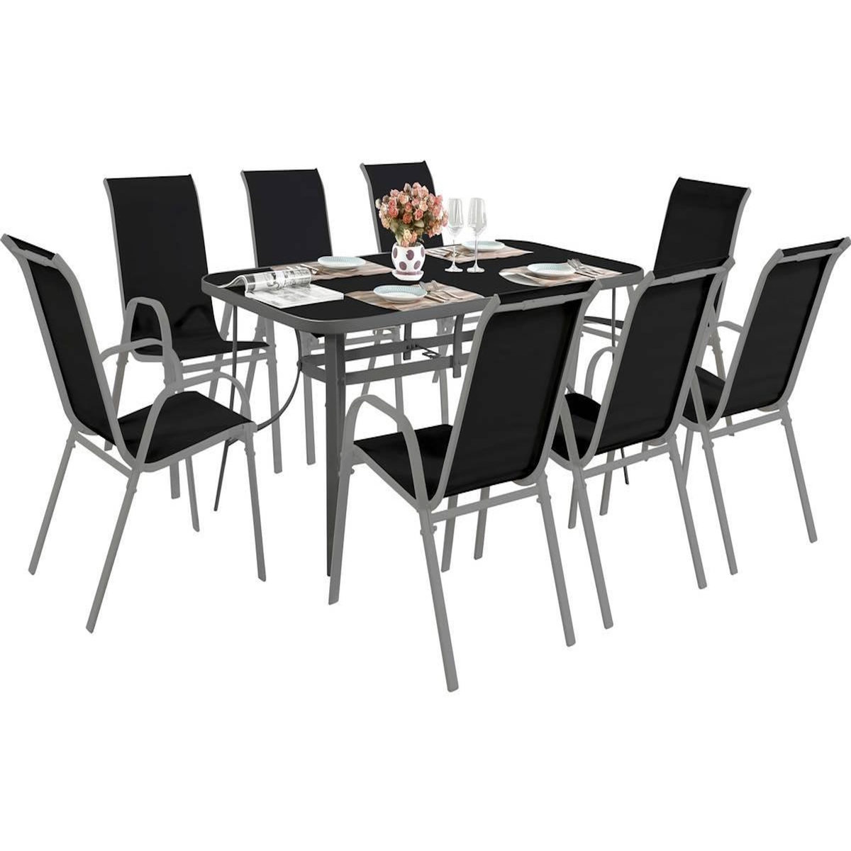 Habitat et Jardin Salon de jardin  Cordoba + Tropic 8 personnes