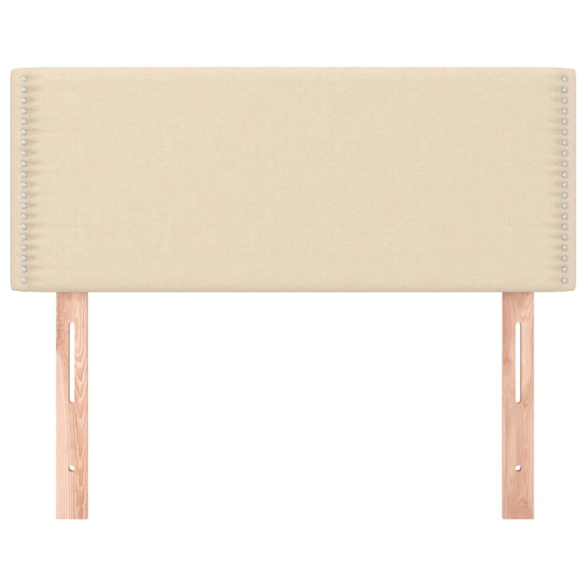 Voir la diapositive 3 : VIDAXL Tete de lit Creme 100x5x78/88 cm Tissu