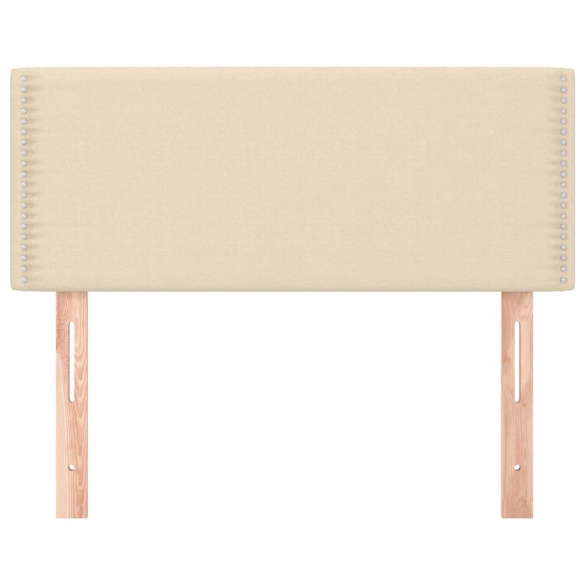 VIDAXL Tete de lit Creme 100x5x78/88 cm Tissu