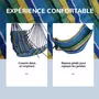 OUTSUNNY Chaise suspendue hamac de voyage respirant portable dim. 58L x 43l x 71H m coton polyester multicolore