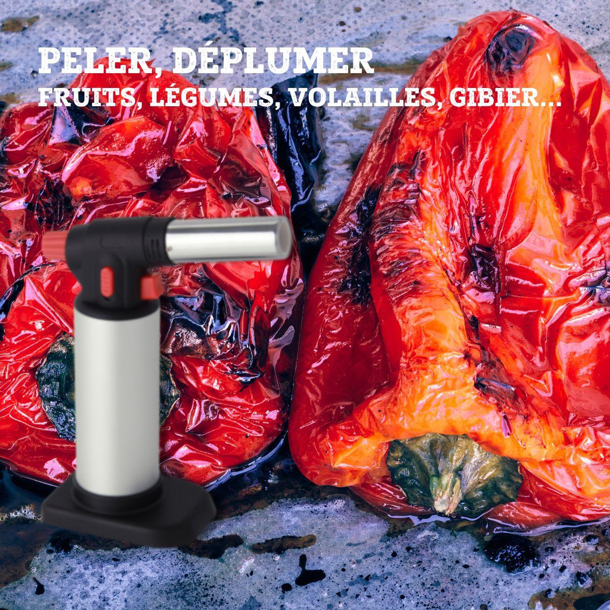 Voir la diapositive 6 : FM PROFESSIONAL Chalumeau de cuisine 18,5 x 13,5 x 8,8 cm FM Professional