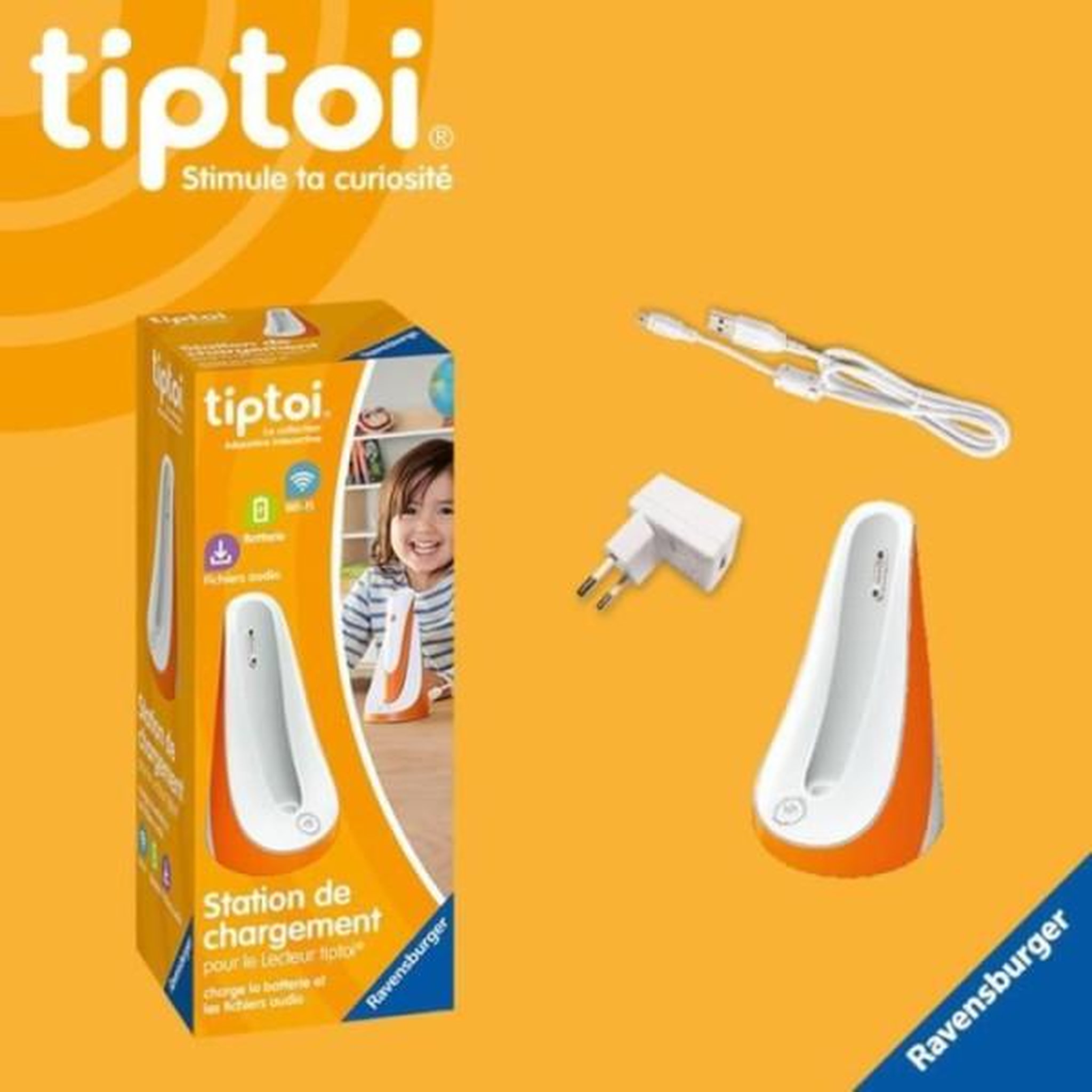 Voir la diapositive 4 : RAVENSBURGER Tiptoi station de chargement, 00179, a partir de 3 ans, ravensburger