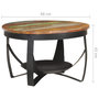 Voir la diapositive 6 : VIDAXL Table basse Ø68x43 cm Bois de recuperation massif