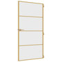 Voir la diapositive 5 : VIDAXL Porte interieure mince dore verre trempe aluminium