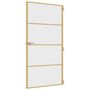 Voir la diapositive 5 : VIDAXL Porte interieure mince dore verre trempe aluminium