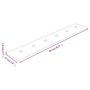 Voir la diapositive 6 : VIDAXL Panneaux muraux 12 pcs Creme 90x15 cm Similicuir 1,62 m^2