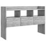 Voir la diapositive 2 : VIDAXL Buffet Gris beton 105x30x70 cm Bois d'ingenierie