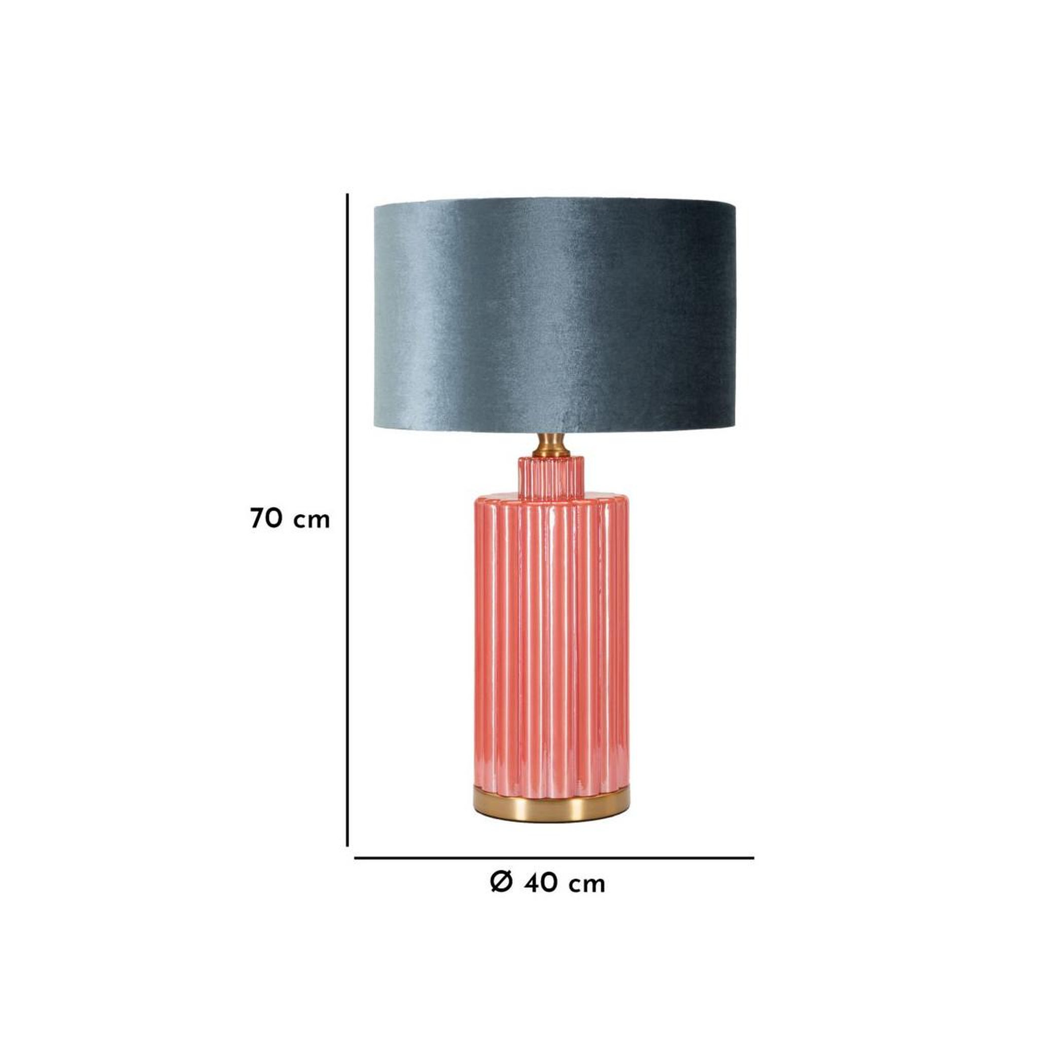 Voir la diapositive 6 : Paris Prix Lampe à poser en verre  helene tower  70cm rouge & bleu