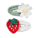 SOUZA Pinces a cheveux Viviy fleur de fraisier