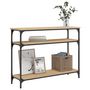 Voir la diapositive 3 : VIDAXL Table console chene sonoma 100x29x75 cm bois d'ingenierie