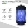 Voir la diapositive 5 : OUTSUNNY Outsunny Lampe anti-insectes anti moustique design lanterne tue mouche électrique destructeur d'insectes LED 3 W noir
