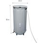 Voir la diapositive 4 : Habitat et Jardin Récupérateur d'eau souple en PVC 250 L - Gris