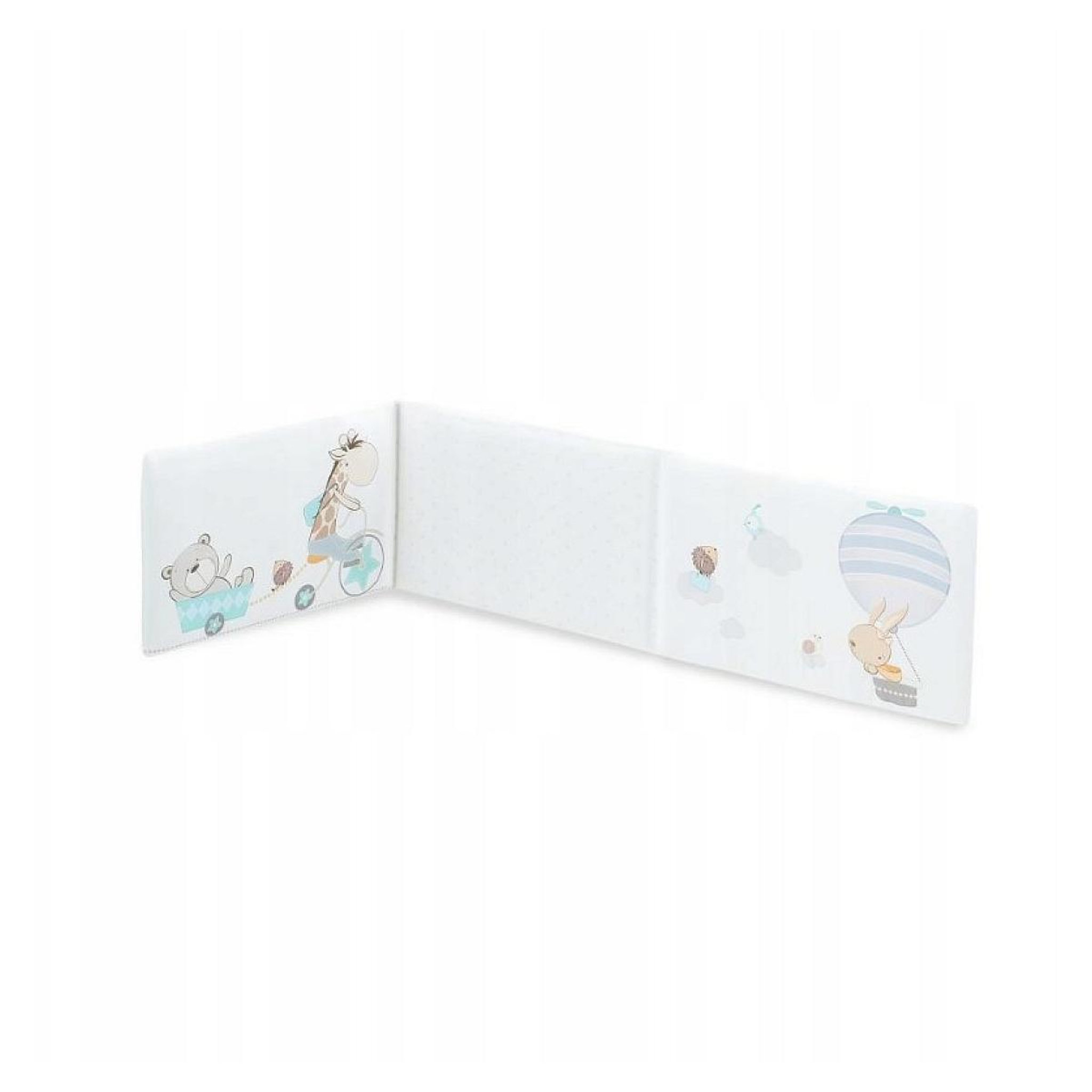 Voir la diapositive 2 : INTERBABY Parure Lit Bébé Amovible Girafe-Bicicleta - bleu
