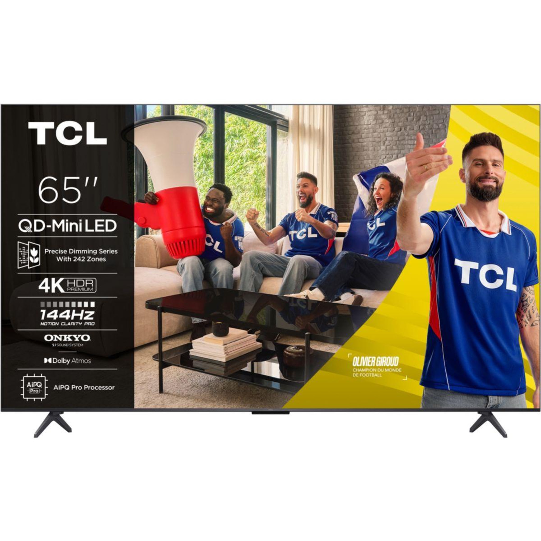 TCL Tv mini led 65c69k (2025) 65  (164 cm) ultra hd - google tv, système sonore onkyo