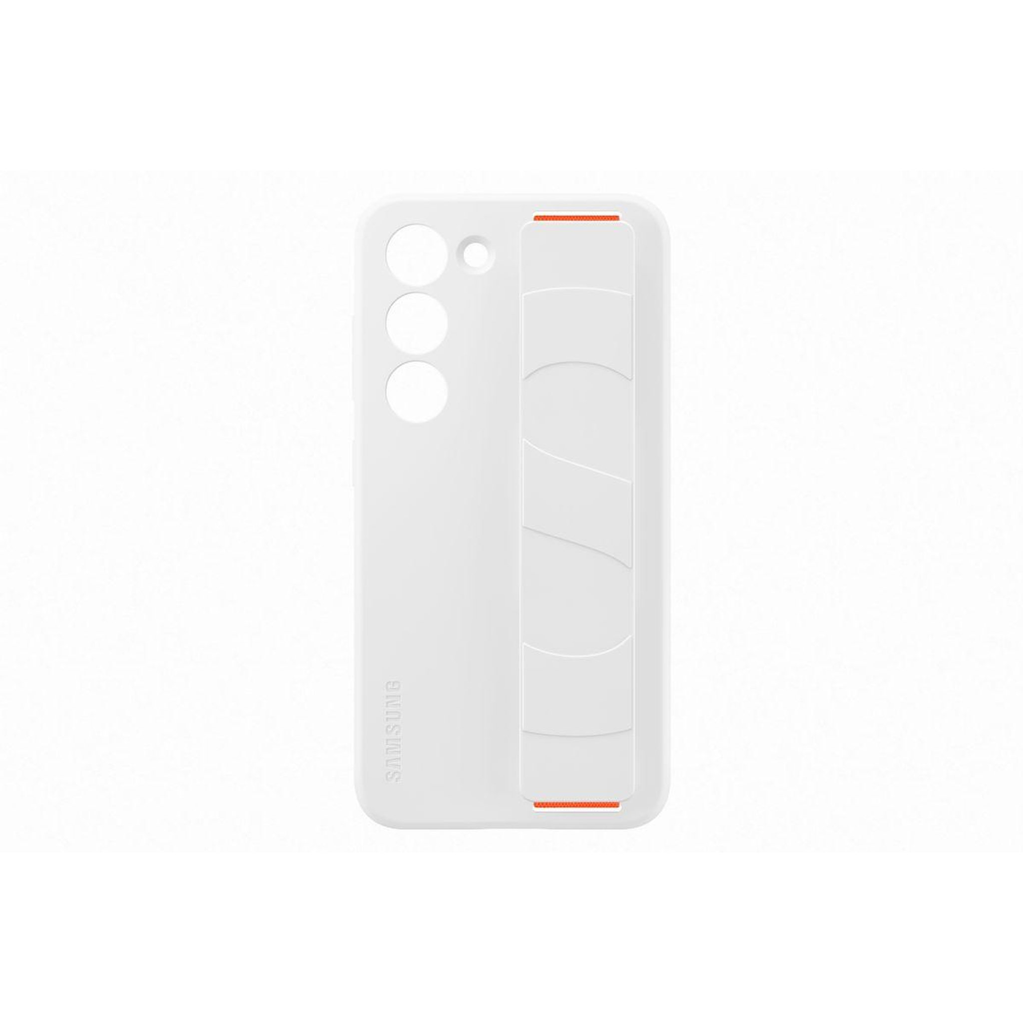 Samsung Coque s23 silicone avec laniere blanc