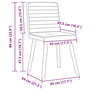 Voir la diapositive 6 : VIDAXL Chaises a manger lot de 6 taupe tissu