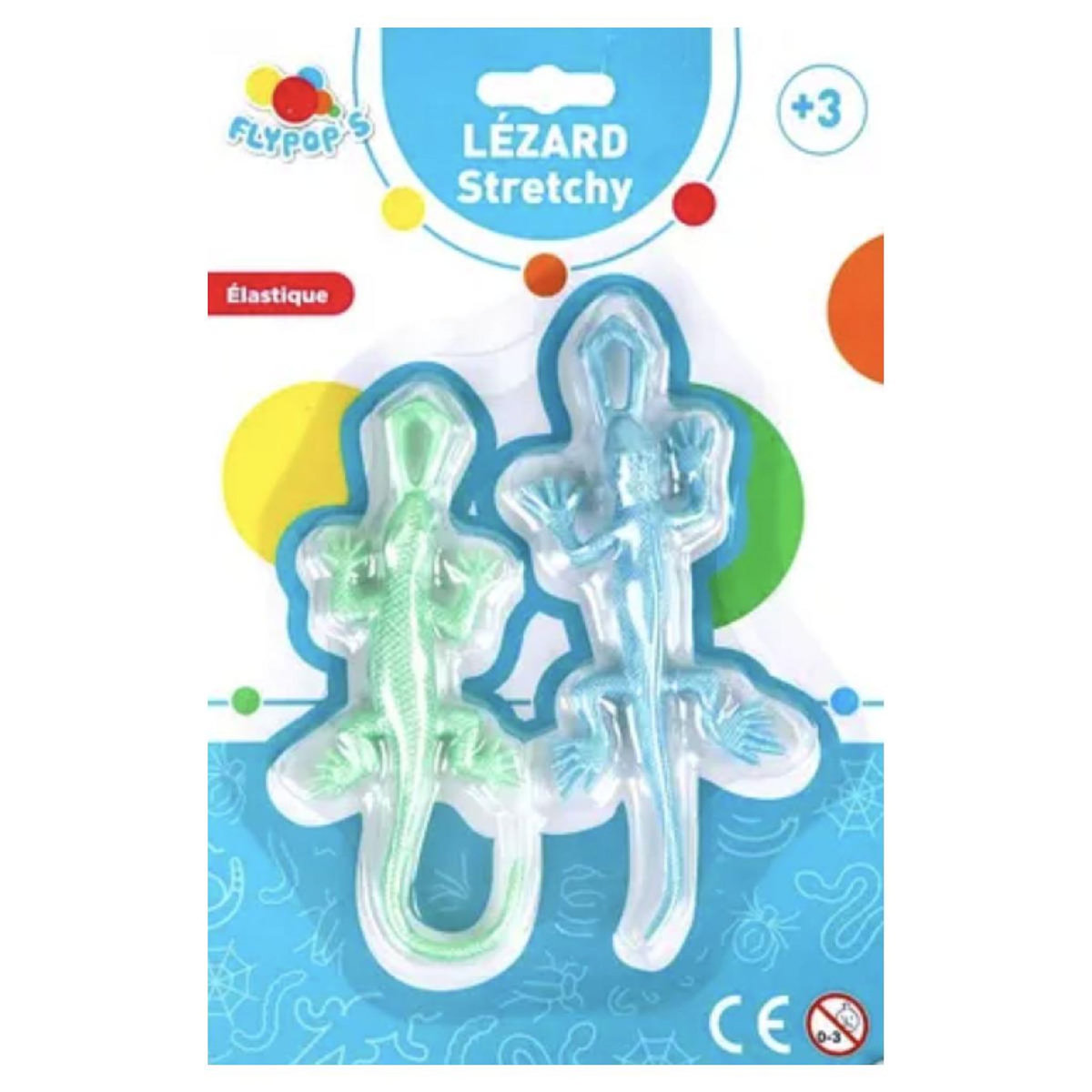 MGM 2 lezards etirables bleu et vert