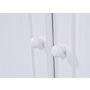Voir la diapositive 6 : Buffet bas pin massif blanc - LUIS