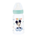 DISNEY BABY Biberon - Disney Baby - Mickey - 240 ml - Sans BPA - Tétine en silicone 3 positions