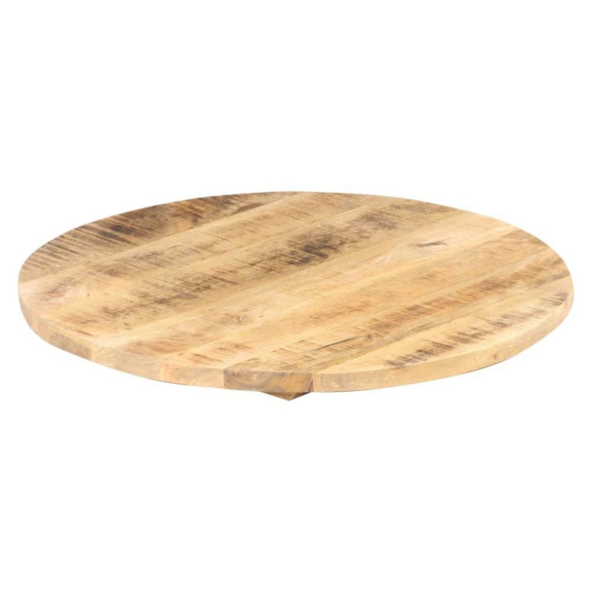 VIDAXL Dessus de table Bois de manguier solide Rond 25-27 mm 80 cm