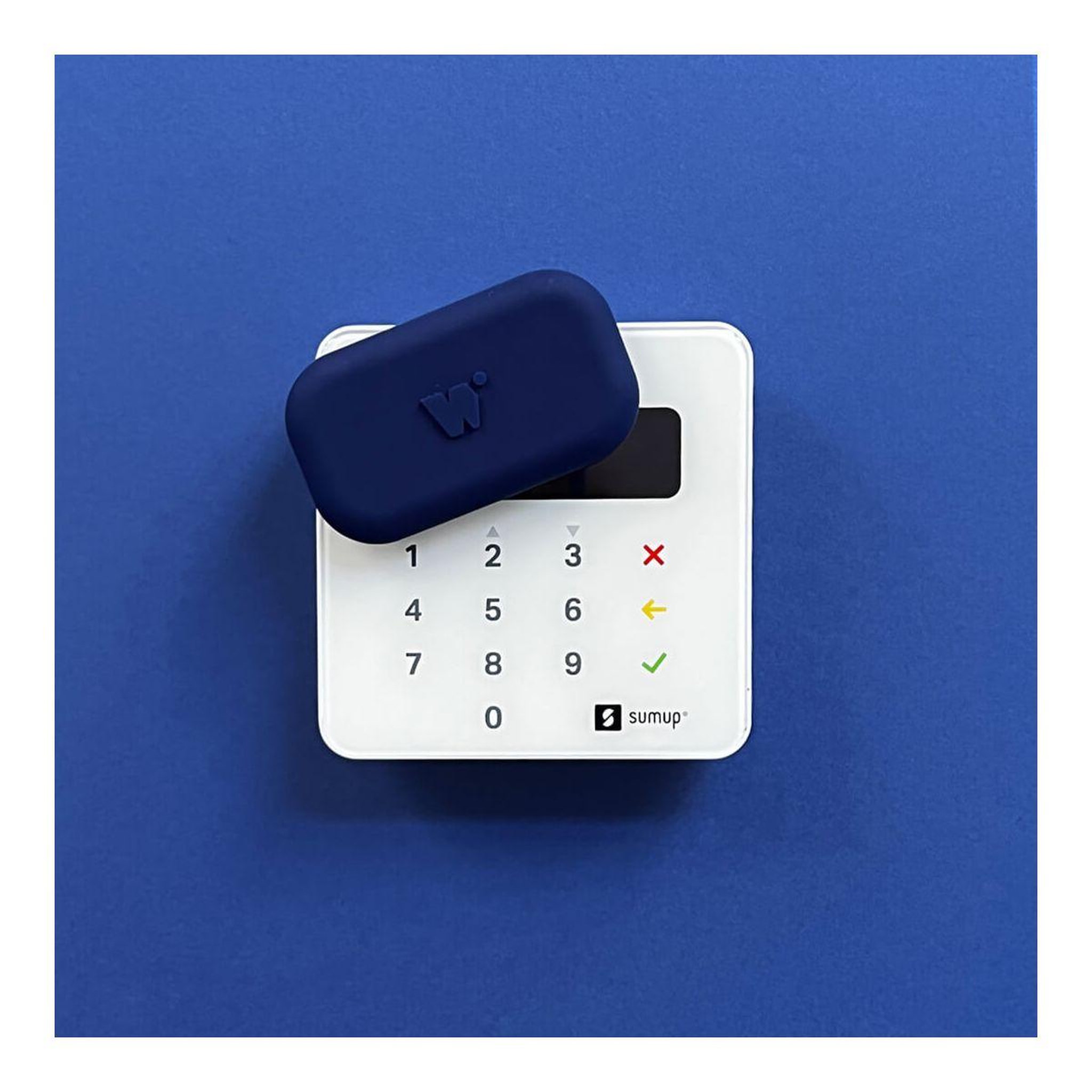 Voir la diapositive 4 : MONEY WALKIE Porte-monnaie sans contact avec coque pop bleu