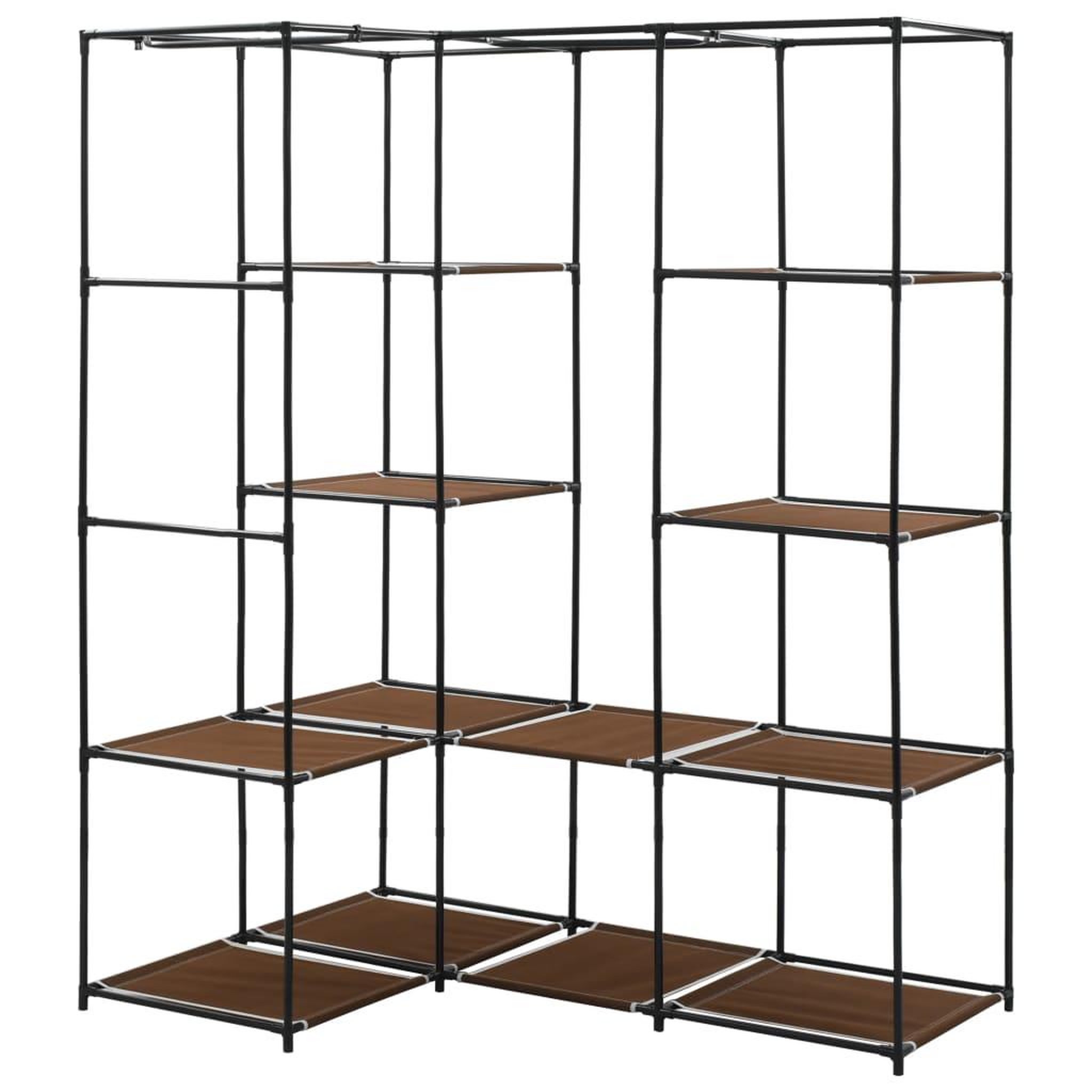 Voir la diapositive 5 : VIDAXL Garde-robe d'angle Marron 130x87x169 cm
