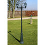 Voir la diapositive 1 : VIDAXL Lampadaire de jardin 2 bras 215 cm Vert fonce/Noir Aluminium