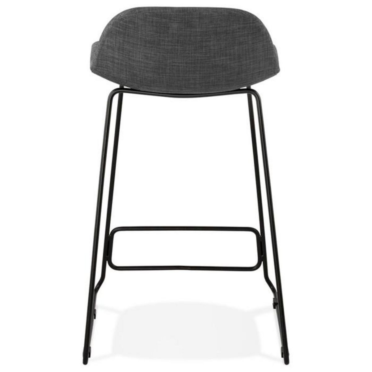 Paris Prix Tabouret de Bar Design  Sochi  85cm Gris Foncé & Noir