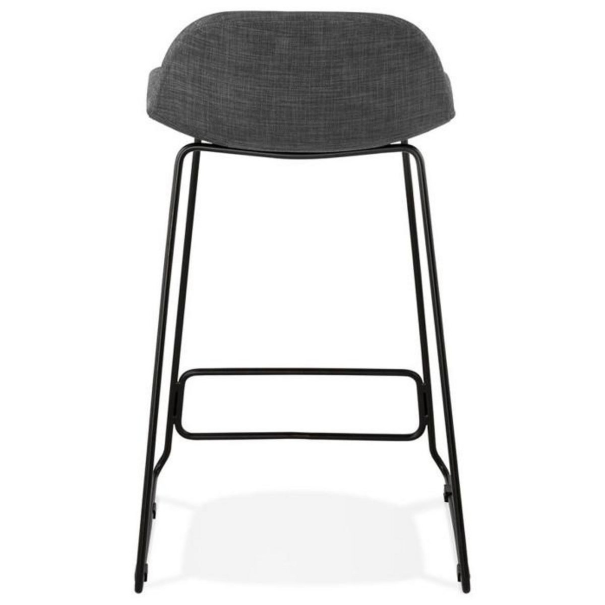 Paris Prix Tabouret de Bar Design  Sochi  85cm Gris Foncé & Noir