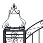 Voir la diapositive 4 : VIDAXL Portillon ornemental de jardin Fer forge 122x20,5x100 cm