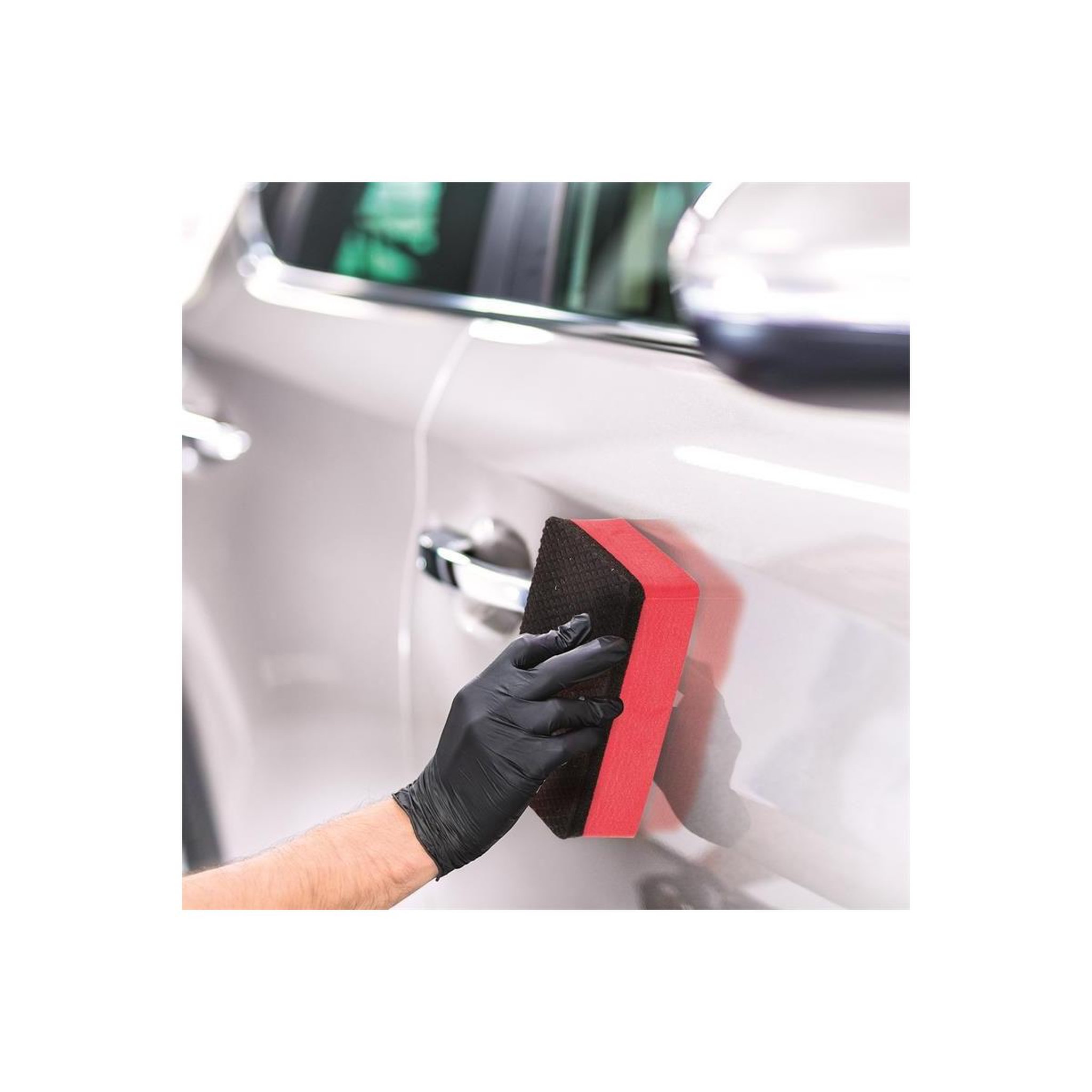 Voir la diapositive 4 : Je cherche une idee Éponge lustrante  voiture  18cm rouge & noir