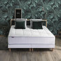 Voir la diapositive 4 : IDLITERIE Ensemble matelas Ressort 7 zones + sommier + oreiller + couette - FABRICATION FRANCAISE