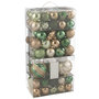 Voir la diapositive 2 : Paris Prix Lot de 80 Boules de Noël  Night  58cm Vert & Écru