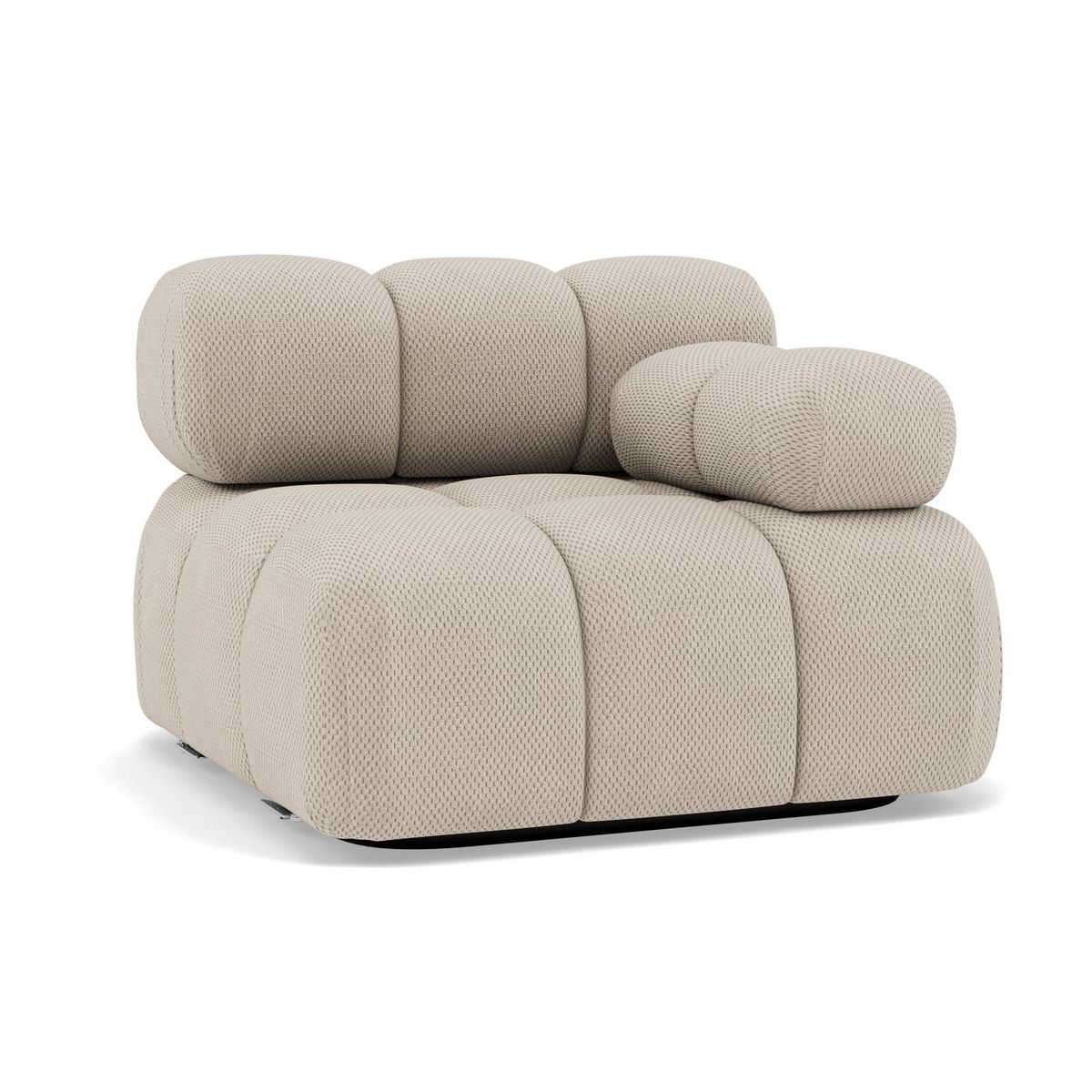 LISA DESIGN Ruby - module d'assise droit en velours texturé