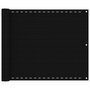 Voir la diapositive 1 : VIDAXL Ecran de balcon Noir 75x400 cm PEHD