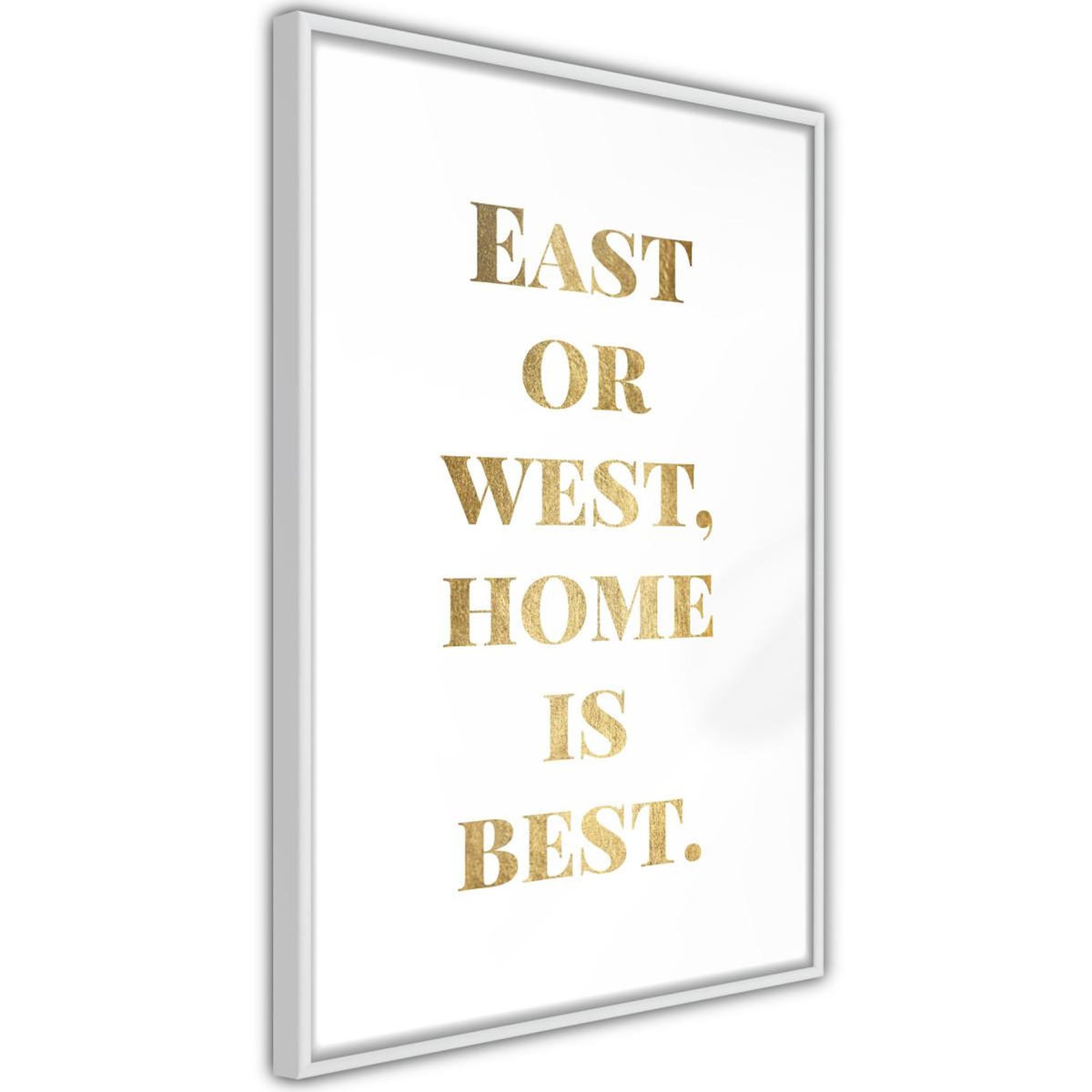 Paris Prix Affiche Murale Encadrée  Home Is Best Gold