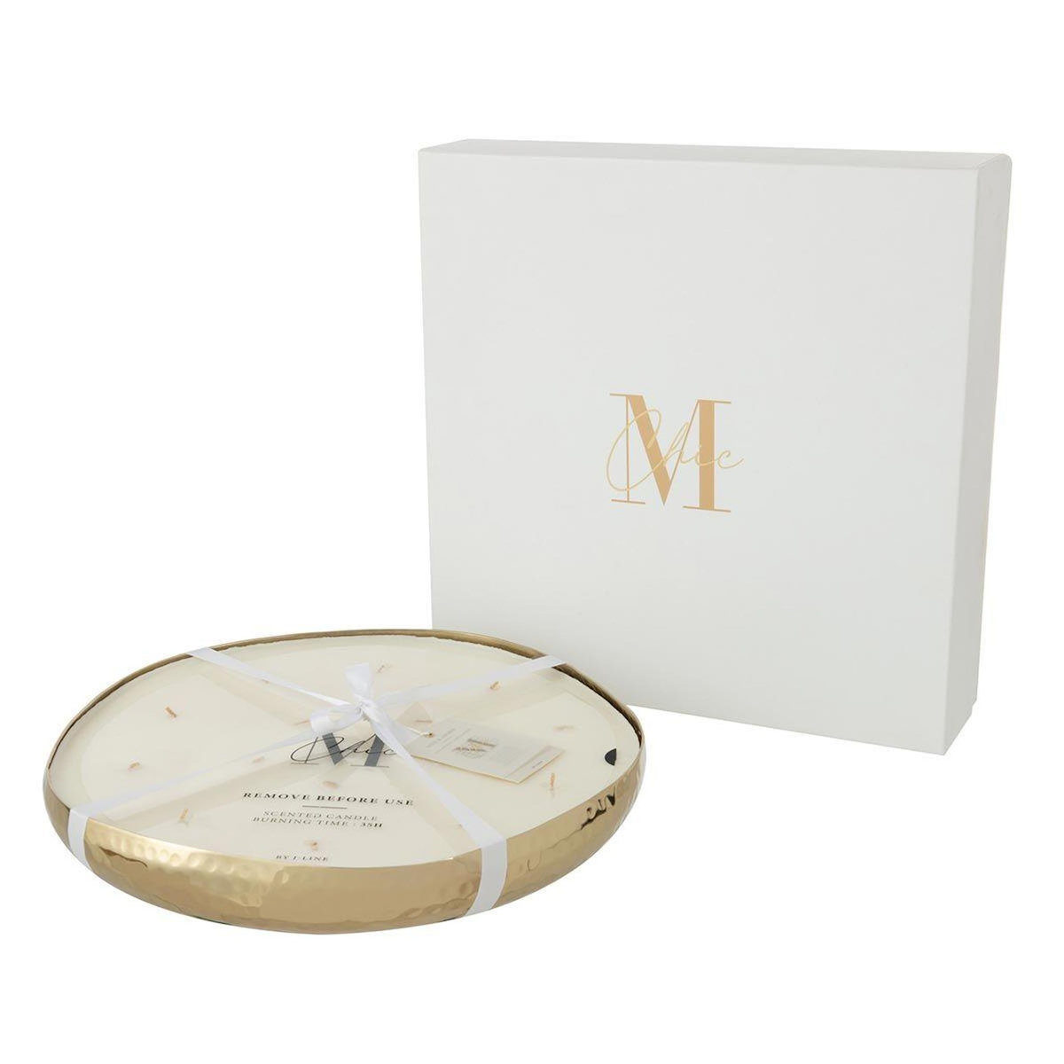 Paris Prix Bougie Parfumée Déco  Livia  35cm Oud Amber Or