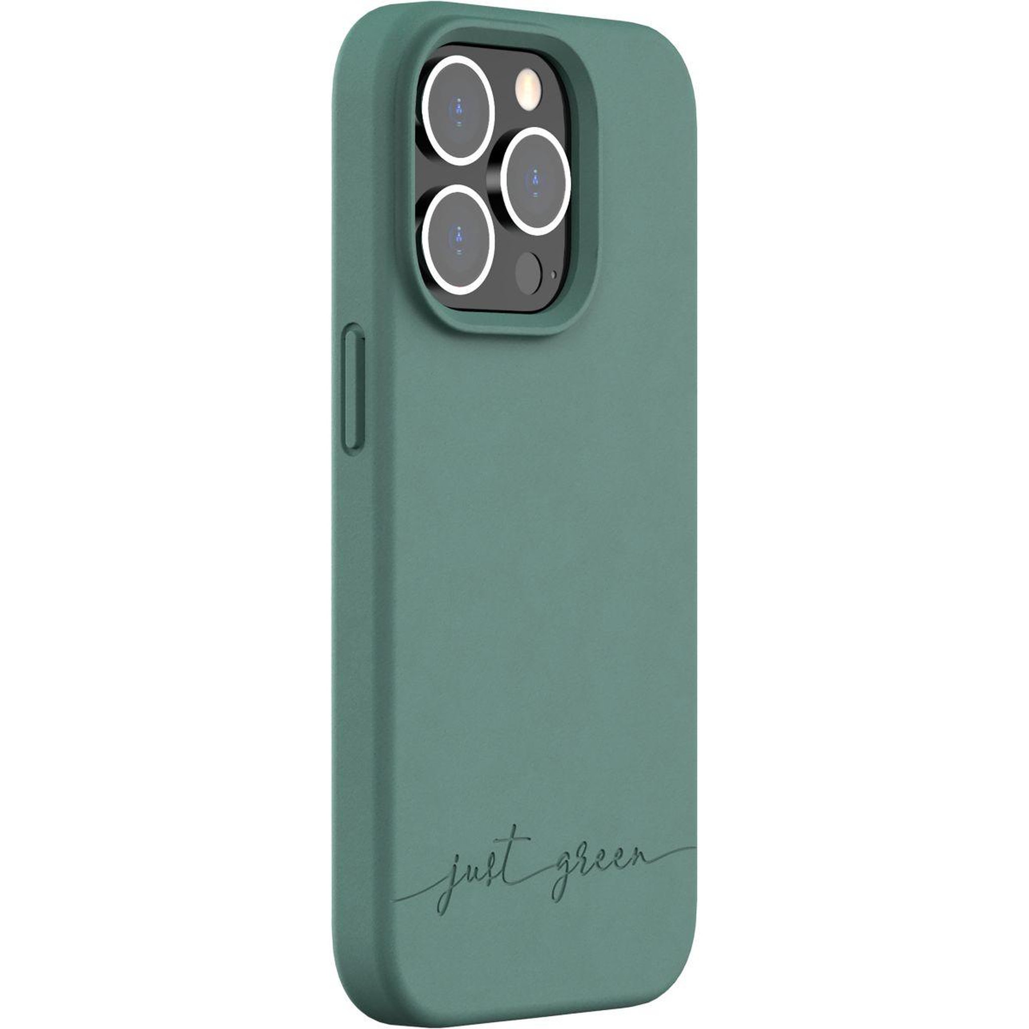 JUST GREEN Coque iPhone 14 Pro BIO vert nuit