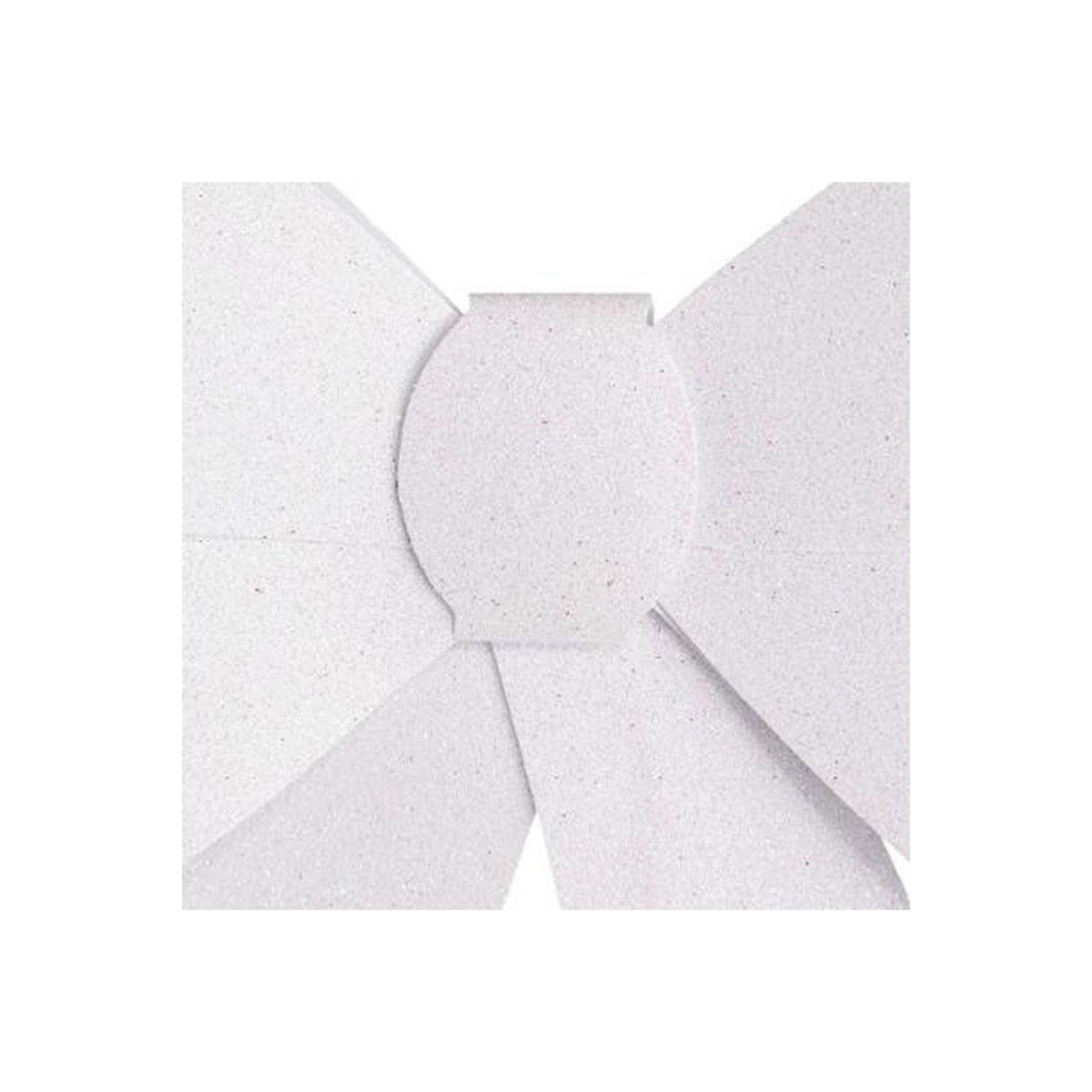 Voir la diapositive 2 : FEERIC LIGHT & CHRISTMAS Nœud déco à paillettes  colorama  30cm blanc
