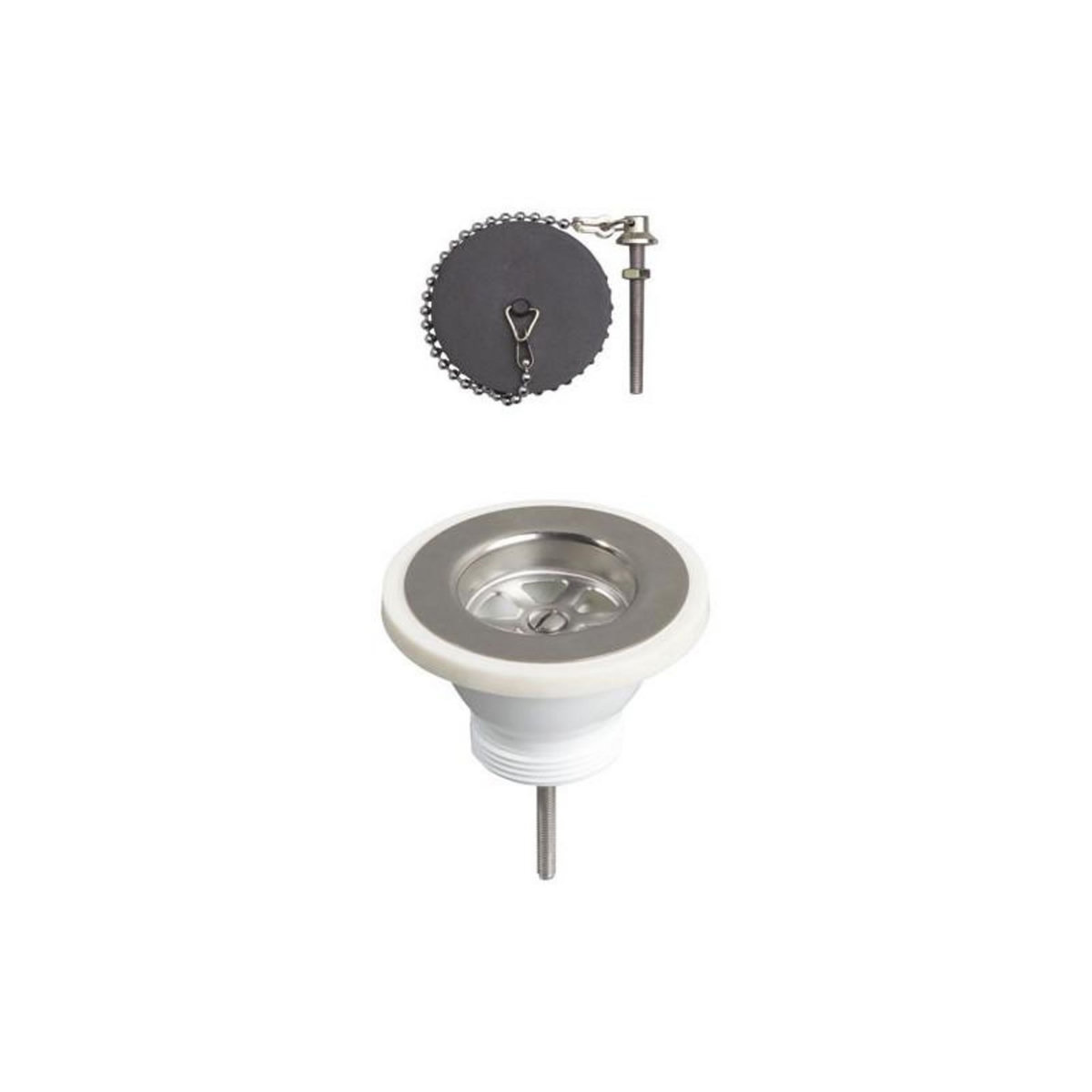 Wirquin BONDE EVIER AVEC GRILLE INOX Ø60MM WIRQUIN - 30723129